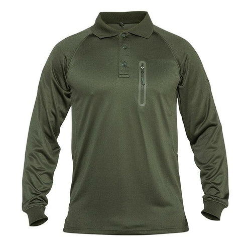 Men's Long Sleeve Tactical Polo Shirt