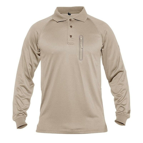 Men's Long Sleeve Tactical Polo Shirt